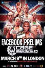 Watch Cage Warriors 52 Facebook Preliminary Fights 123netflix