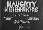 Watch Naughty Neighbors (Short 1939) 123netflix